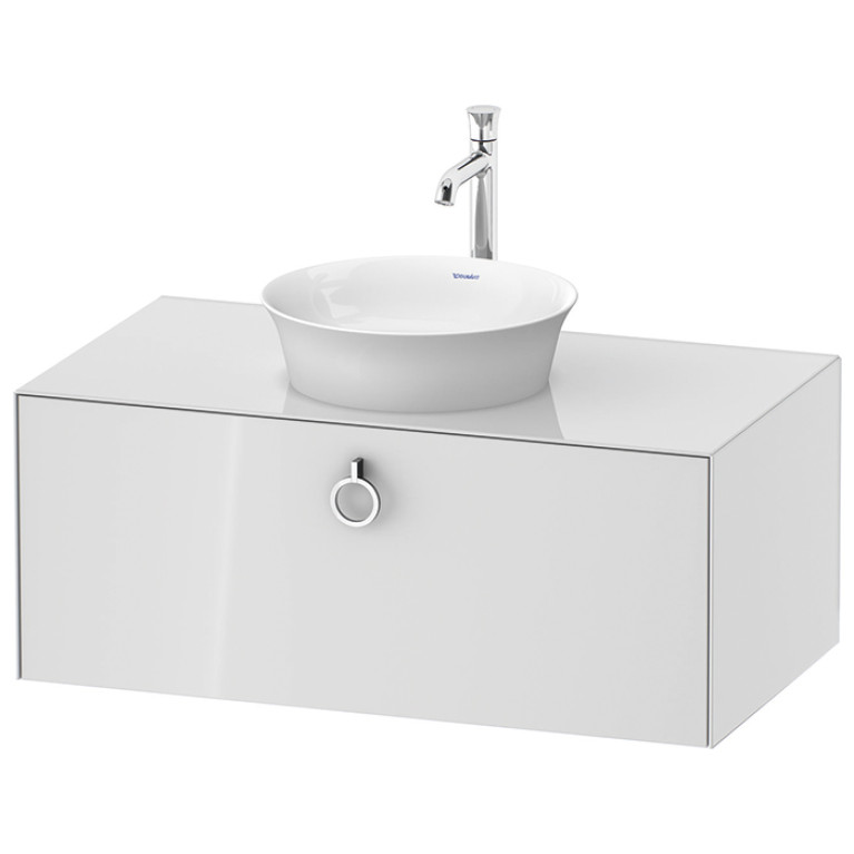 Duravit White Tulip  Тумбочка подвесная, 408x1000x550 мм, 1 ящик с ручкой, цвет: белый высокоглянцевый