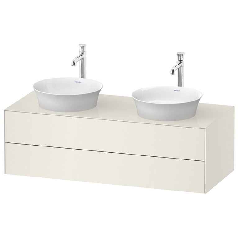 Duravit White Tulip Тумбочка подвесная,  408x1300x550 мм, 2 ящика, цвет: Nordic White HighGloss