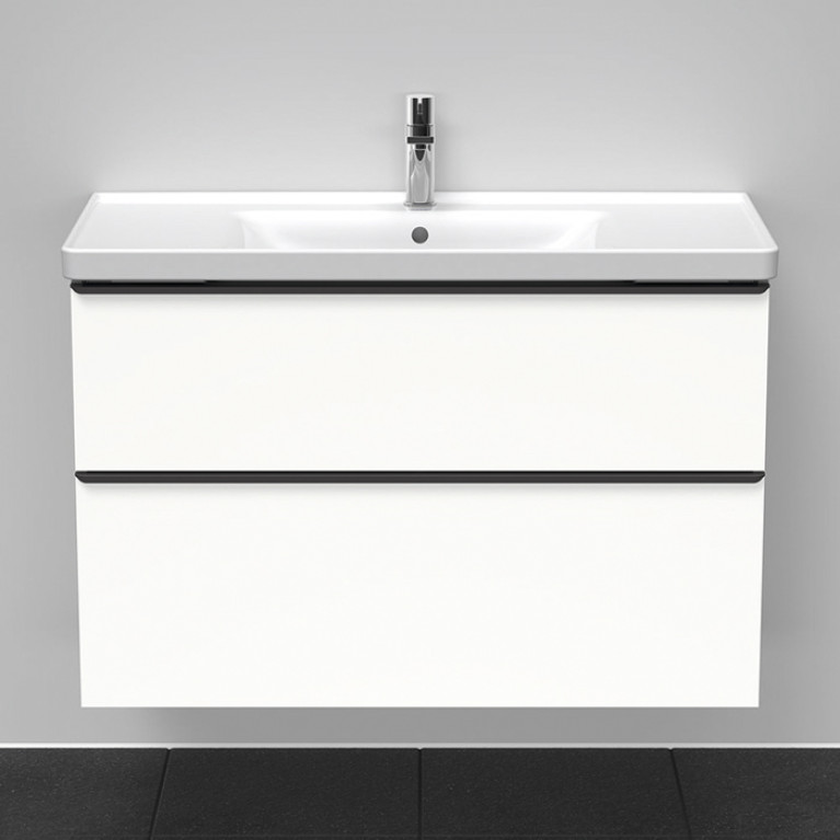 Duravit D-Neo Тумбочка подвесная, 984x452хh625 мм, 2 ящика, цвет: Белый матовый (для раковины 236710)