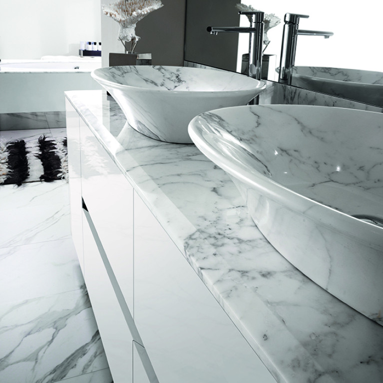 VITAGE milldue edition Four Seasons Тумба под раковину 720х555х688 мм., 2 ящика, цвет глянцевый Bianco