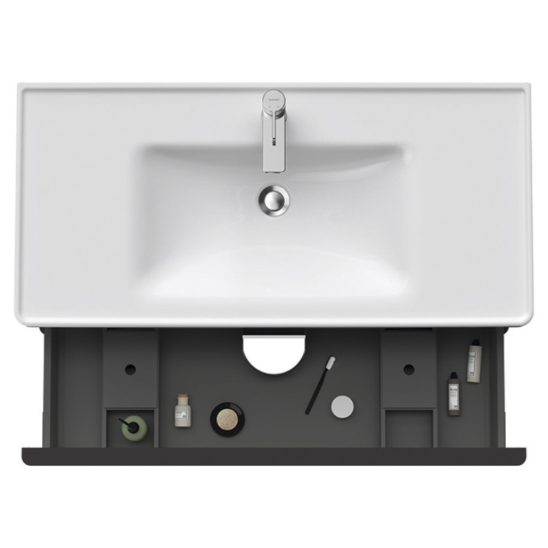 Duravit D-Neo Тумбочка подвесная, 984x452хh625 мм, 2 ящика, цвет: Белый матовый (для раковины 236710)