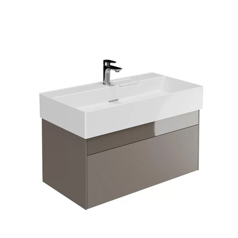 Kerama Marazzi Тумба LOGICA подвесная 2 ящика 90 см, песчаный