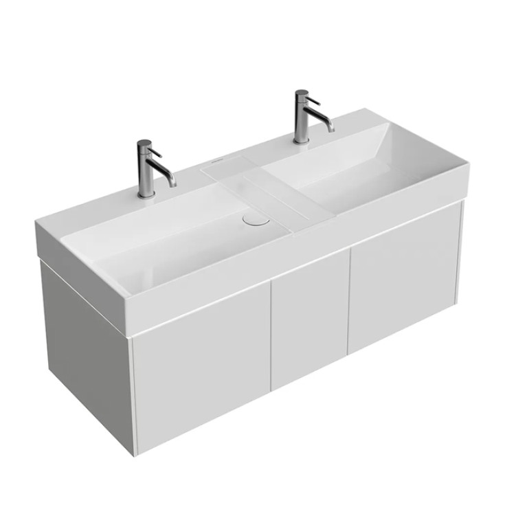 Kerama Marazzi Тумба GRANDE подвесная 120, 3 ящика, архитектурный серый&nbsp;&nbsp;