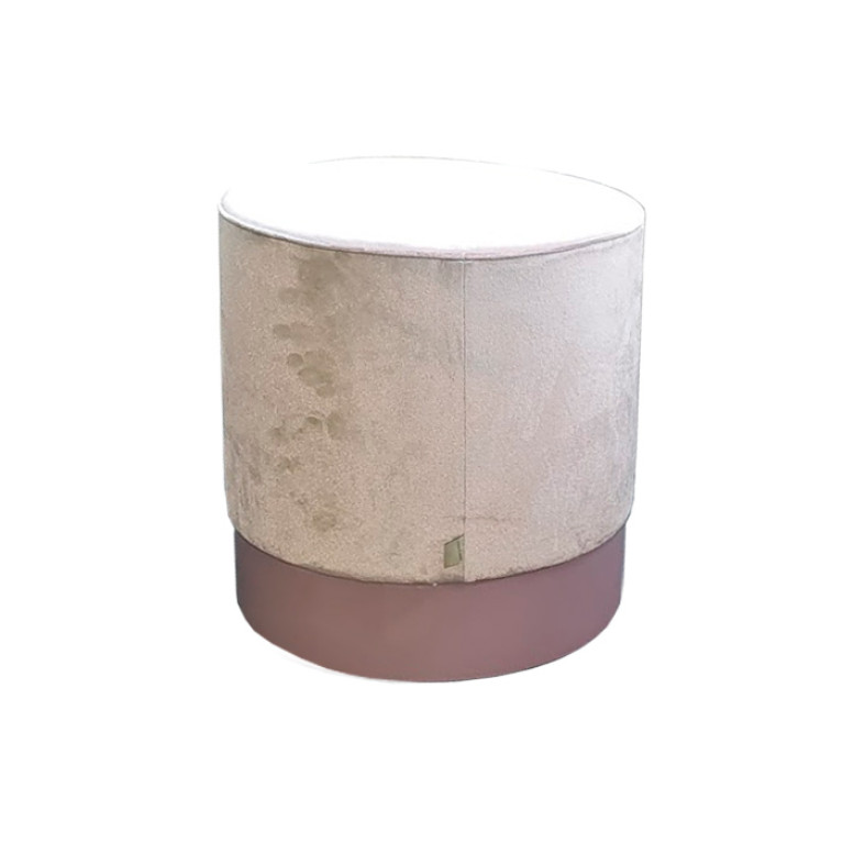 OASIS OTTO Пуф &oslash; 400 h420 мм., цвет бархат T116C, цоколь h100 мм., цвет Lilla Lucido G152