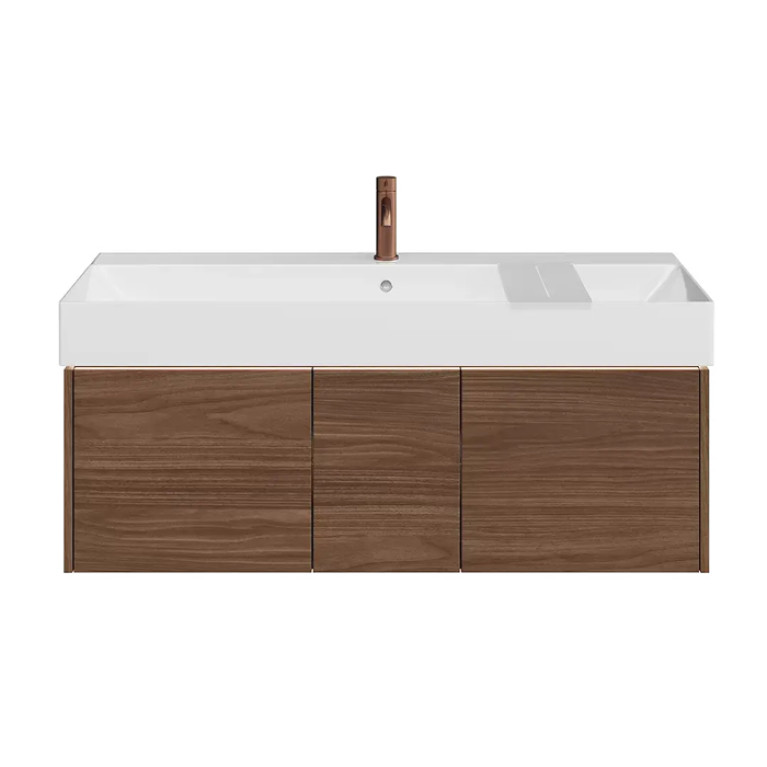Kerama Marazzi Тумба GRANDE подвесная 120, 3 ящика, структурированный орех