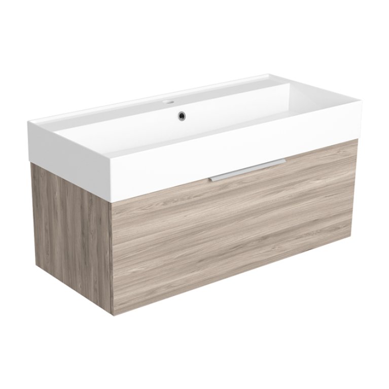 SIMAS AGILE  Тумба подвесная 100x46xh40 см, для раковины AG101., 1 ящик, ручка матовый хром, цвет LAVA