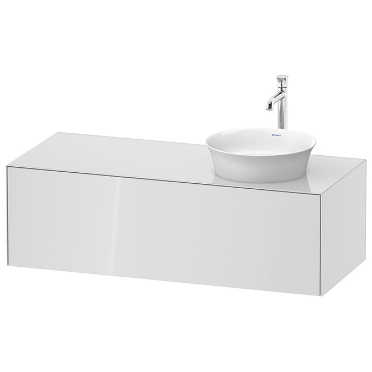 Duravit White Tulip Тумбочка подвесная,  408x1300x550 мм, 1 выдвижной ящик, цвет: белый высокоглянцевый