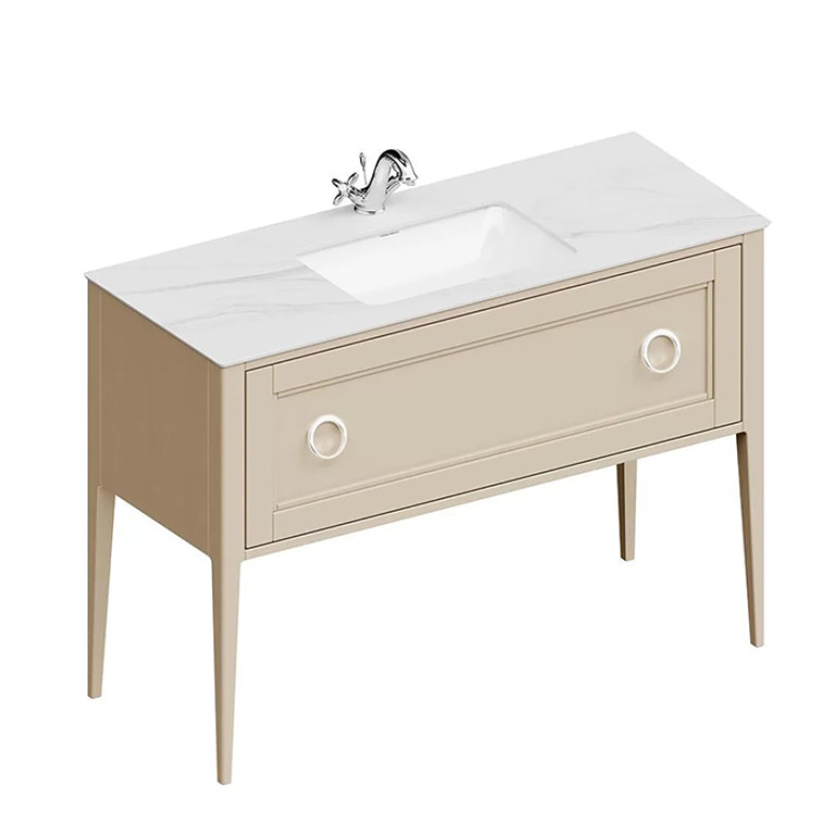 Kerama Marazzi Тумба PLAZA Classic NEO напольная 1 ящик 120, капучино матовый  (Цена по Распродаже)