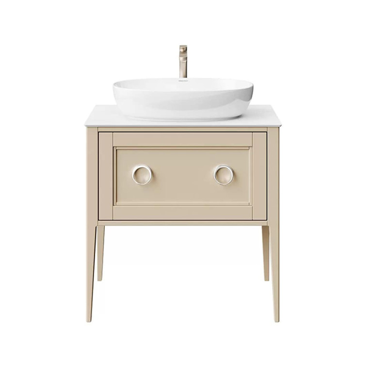 Kerama Marazzi Тумба PLAZA Classic NEO напольная 1+1 ящик 80, капучино матовый  (Цена по Распродаже)
