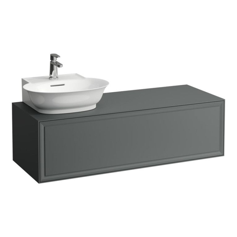 Laufen New Classic База под раковину подвесная раковина слева , 1180х450х350 мм, 1 ящик, цвет серый (для раковины 816852)