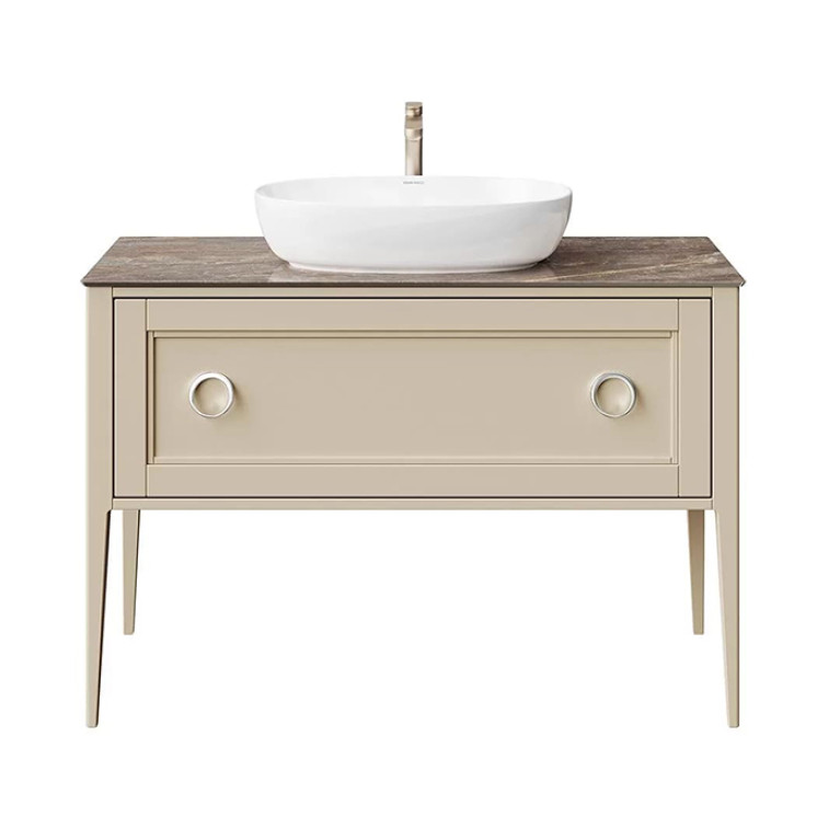 Kerama Marazzi Тумба PLAZA Classic NEO напольная 1+1 ящик 120, капучино матовый  (Цена по Распродаже)