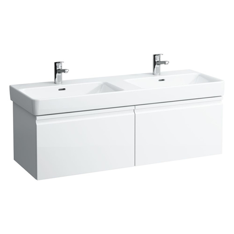 LAUFEN PRO S Тумба под раковину 8260x450x390мм., подвесная, 2 выдвижной ящик, 2 внутренний ящик с органайзером, цвет белый матовый