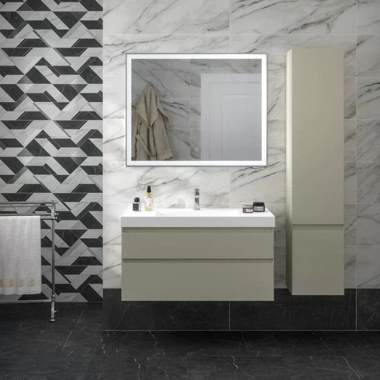 Kerama Marazzi Тумба CUBO подвесная с ящиками 100, лимо матовая