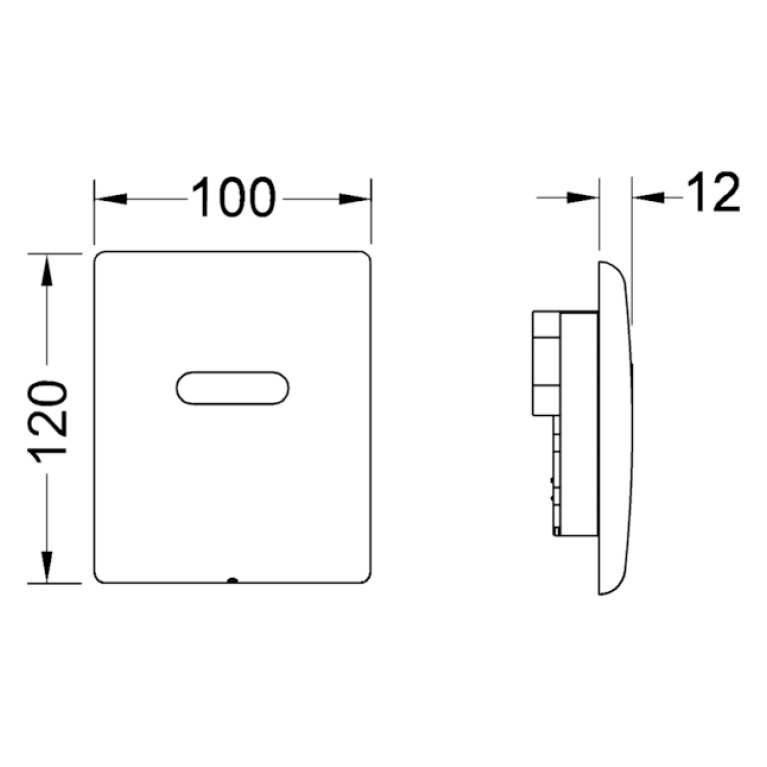TECEplanus Urinal, 230/12 V, белая матовая.