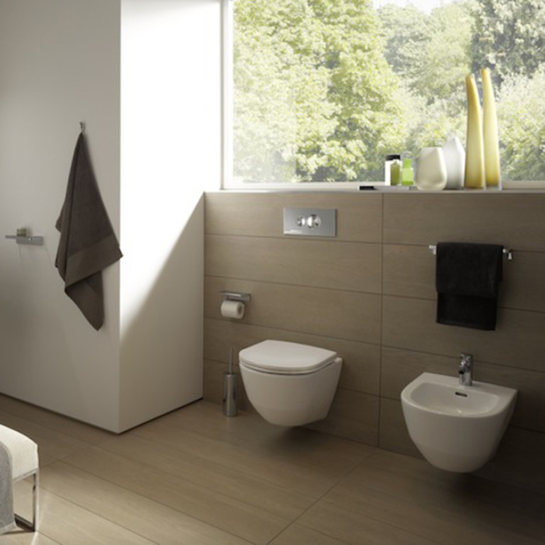 Laufen Pro Биде напольное 56x36x43 см, с 1 отв. под смеситель,  цвет: белый