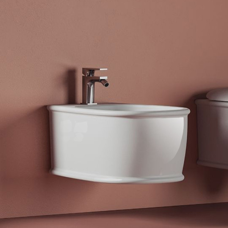 Artceram ATELIER Биде подвесное 52х37см, с 1 отв под смеситель, цвет: белый