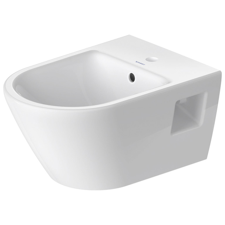 Duravit D-Neo Биде подвесное 370x540 мм, с переливом, с 1отв под смеситель, цвет: белый (Спец.цена из наличия)