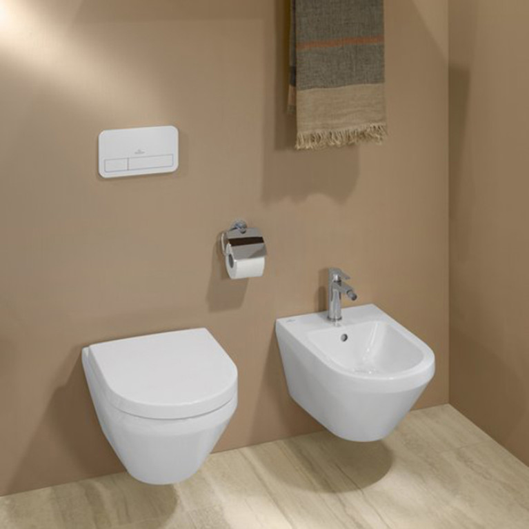 VilleroyBoch Architectura Биде подвесное 370*530*270, с 1 отв. под смеситель, цвет альпийский белый