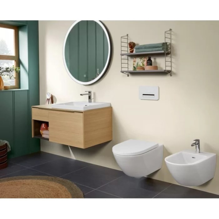 VilleroyBoch Subway 2.0 Биде подвесное 375*565*280, с 1 отв. под смеситель, цвет альпийский белый