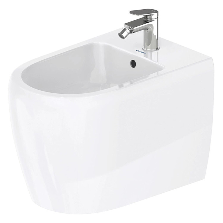 Duravit  Qatego Биде напольное 390х600х400 мм, с 1 отв под смеситель, Wei&szlig; Hochglanz, цвет белый