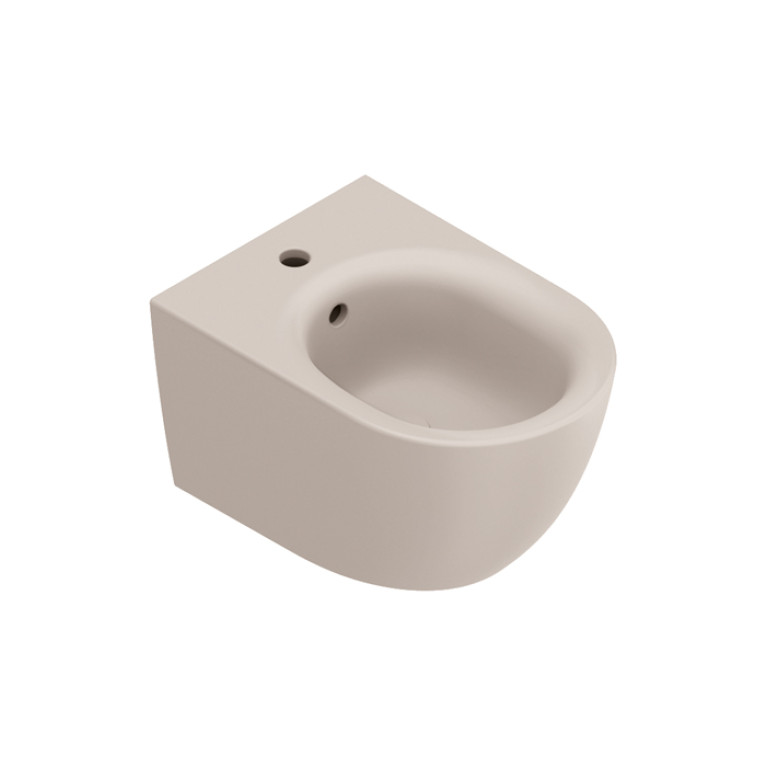 Catalano SFERA Биде подвесное 50x35, с 1 отв. под смеситель, покрытие Cataglaze+, без крепежа, цвет Комплектa Satinato