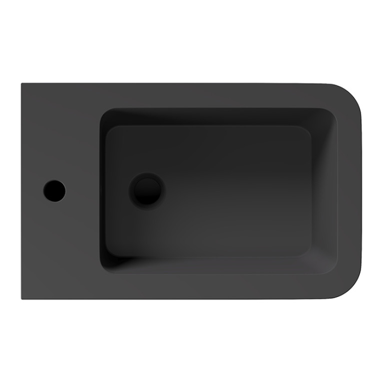 Alice Hide Биде Square 55х35, подвесное, чёрный матовый