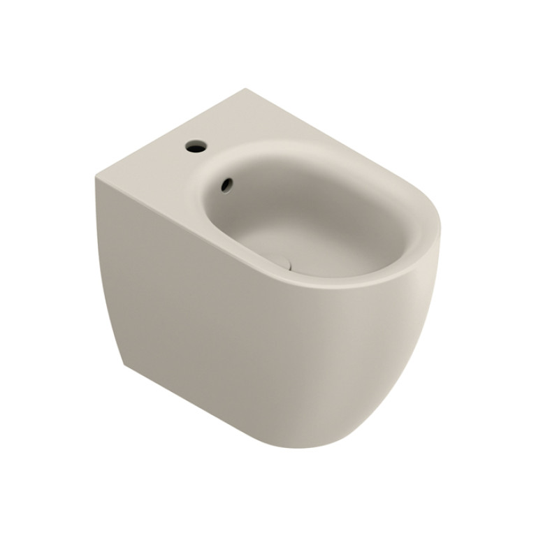 Catalano SFERA Биде напольное 54x35, с 1 отв. под смеситель, покрытие Cataglaze+, без крепежа, цвет Sabbia Satinato