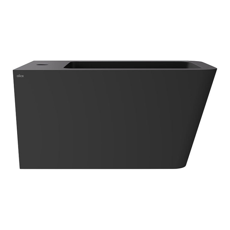 Alice Hide Биде Square 55х35, подвесное, чёрный матовый