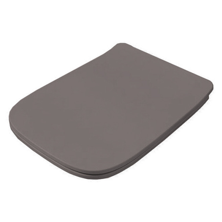 Artceram A16 Крышка с сиденьем Slim для унитаза, механизм soft-close, цвет gravel/хром