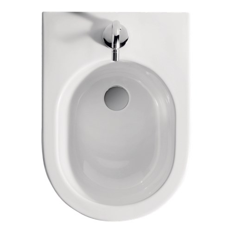 Kerasan Flo биде NEW подвесное 54 см с 1отв под смеситель, цвет белый (крепежом WB9N)