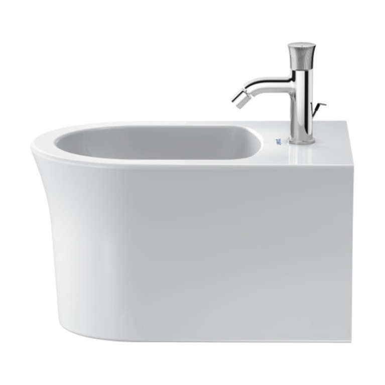 Duravit White Tulip Биде напольное 370x580х420 мм, с переливом, с 1 отв под смеситель,  с WonderGliss, цвет: белый