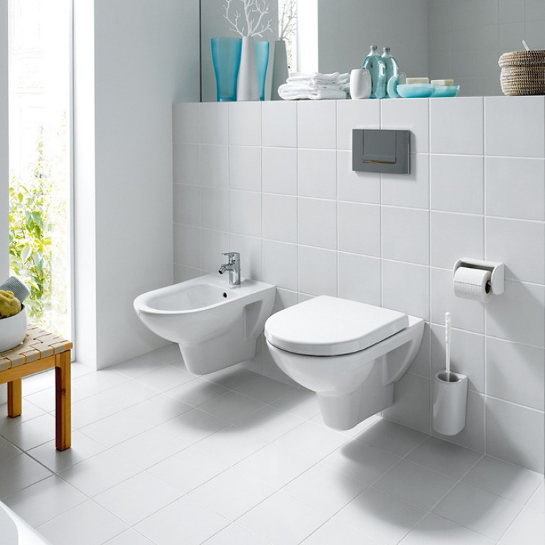 Laufen Pro Биде подвесное 580x360x345(430) мм,, с 1 отв. под смеситель,  боковые отверстия для подвода воды, цвет: белый