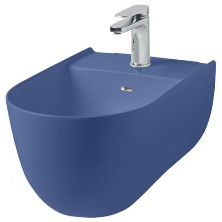 Artceram THE ONE Биде подвесное  52х35, с креплениями, с 1 отв под смеситель. цвет blu zaffiro