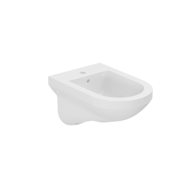 AZZURRA THIN биде подвесное 56х36х33см с 1 отв. под смеситель, цвет белый+крепеж KIT2000TU