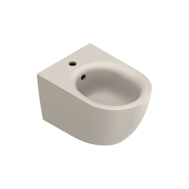 Catalano SFERA Биде подвесное 50x35, с 1 отв. под смеситель, покрытие Cataglaze+, без крепежа, цвет Sabbia Satinato