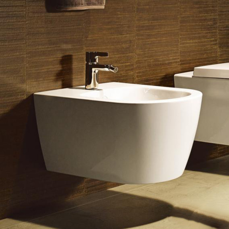 Duravit Me by Starck Биде подвесное 570х370 мм,  с 1 отв. под смеситель, с креплением, с покрытием WonderGliss, цвет белый (ЗАКАЗ по запросу!)