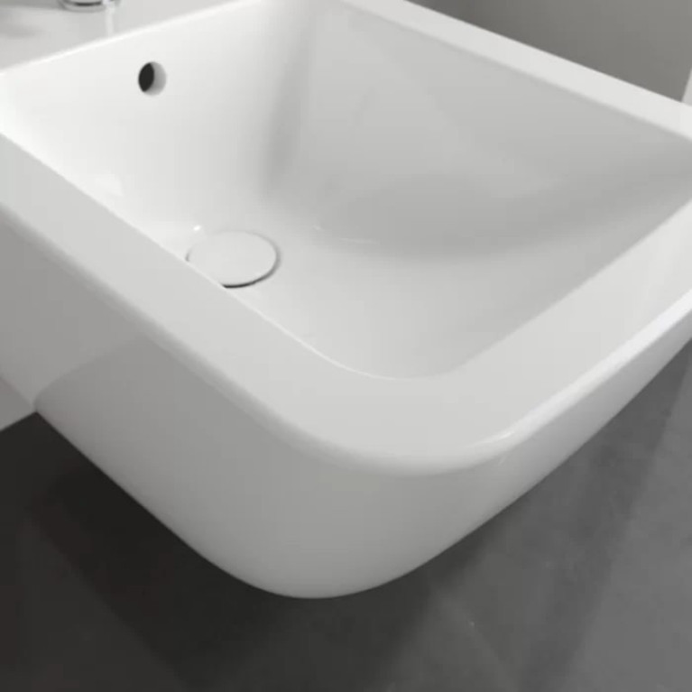 VilleroyBoch Venticello Биде подвесное 375*560*285, с 1 отв. под смеситель, цвет альпийский белый