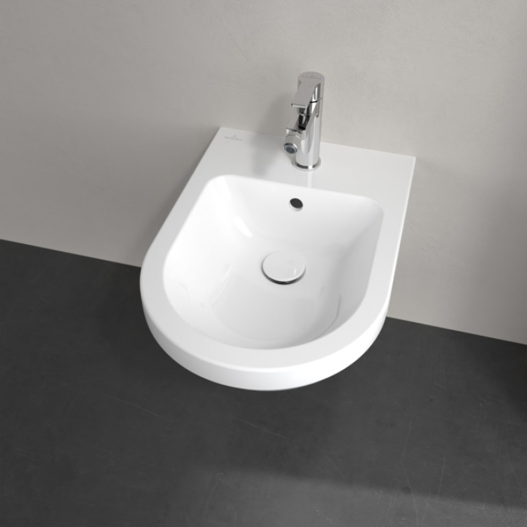 VilleroyBoch Architectura Биде подвесное 370*530*270, с 1 отв. под смеситель, цвет альпийский белый