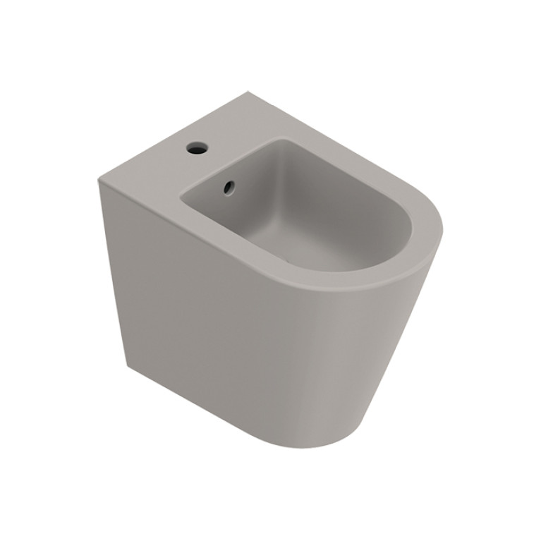 Catalano ZERO Биде напольное 55x35, с 1 отв. под смеситель, покрытие Cataglaze+, без крепежа, цвет Tortora Satinato