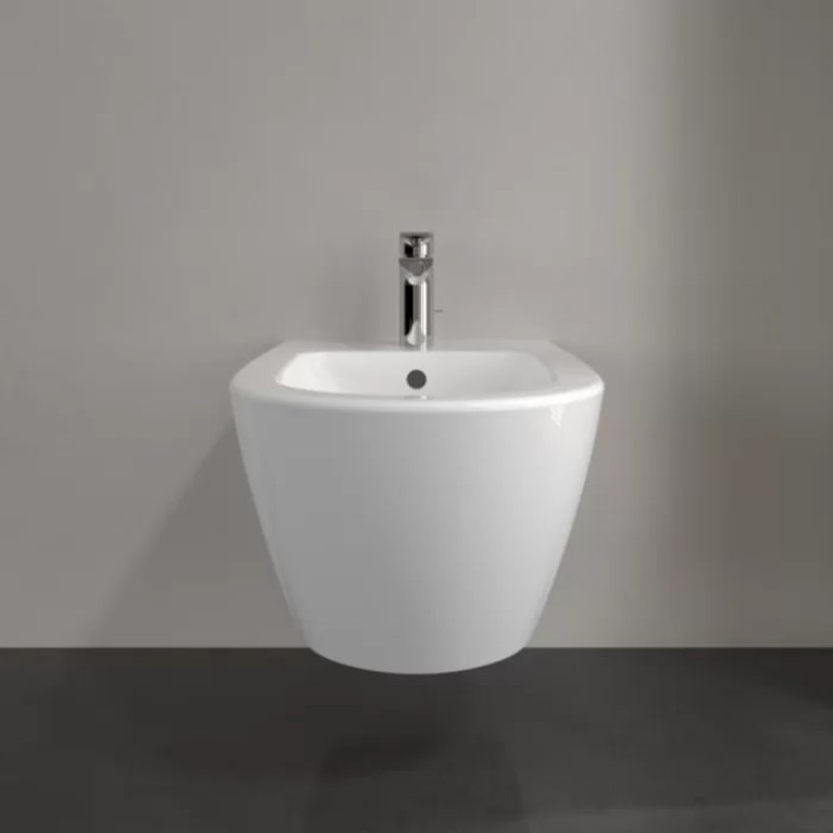 VilleroyBoch Subway 2.0 Биде подвесное 375*565*280, с 1 отв. под смеситель, цвет альпийский белый