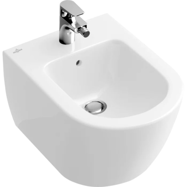 VilleroyBoch Subway 2.0 Биде подвесное 375*565*280, с 1 отв. под смеситель, цвет альпийский белый