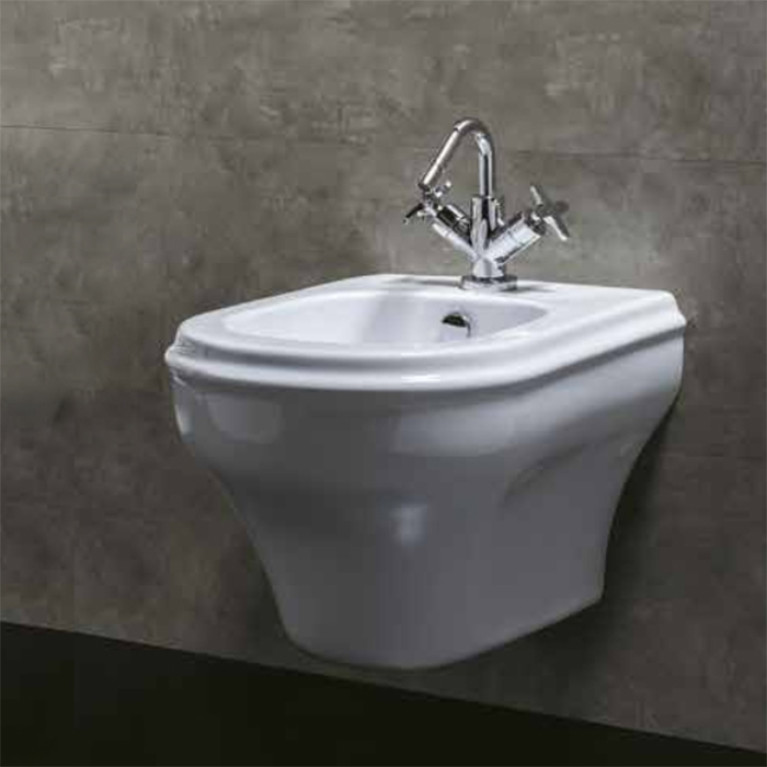 AZZURRA CHARME биде подвесное 52х40см, с 1 отв.c креплением KIT 2000 CF, цвет белый