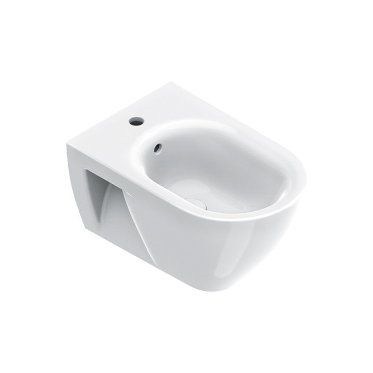 Catalano SFERA Биде подвесное 54х35, с 1 отв. под смеситель, покрытие Cataglaze+, открытый креп., цвет белый глянцевый