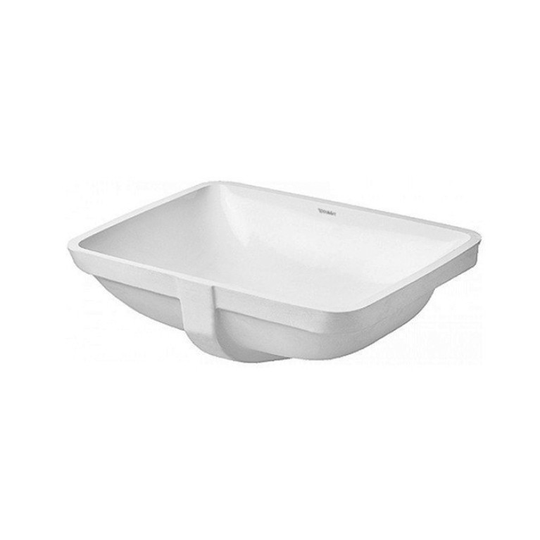 Duravit  Starck 3 Встраиваемая снизу раковина  490х365 мм  с перел, без площ. под смес., включая кр. для встр.в дерев.столешн