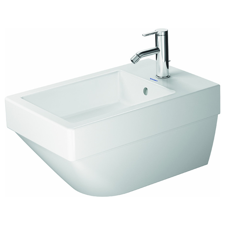 Duravit Vero Air Биде подвесное с 1 отв под смеситель, цвет белый