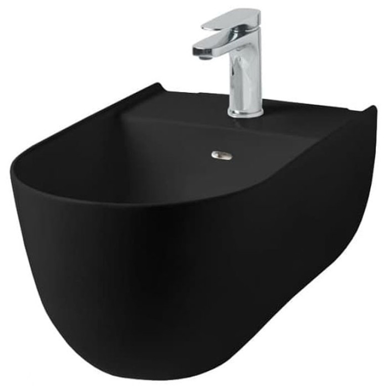 Artceram THE ONE Биде подвесное  52х35, с креплениями, с 1 отв под смеситель. цвет черный матовый