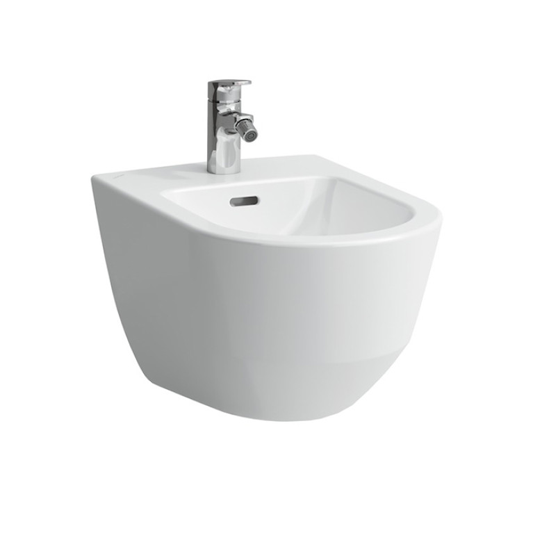 Laufen Pro Биде подвесное 53x36x33,5 см, с 1 отв. под смеситель,  без боковых отверстий для подвода воды, цвет: белый c покрытием LCC