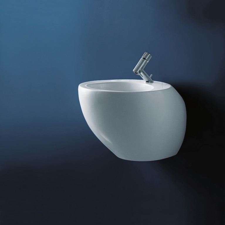 Laufen Alessi One Биде напольное 390x585x415мм, с 1 отв. под смеситель, с покр. LLC, цвет: белый