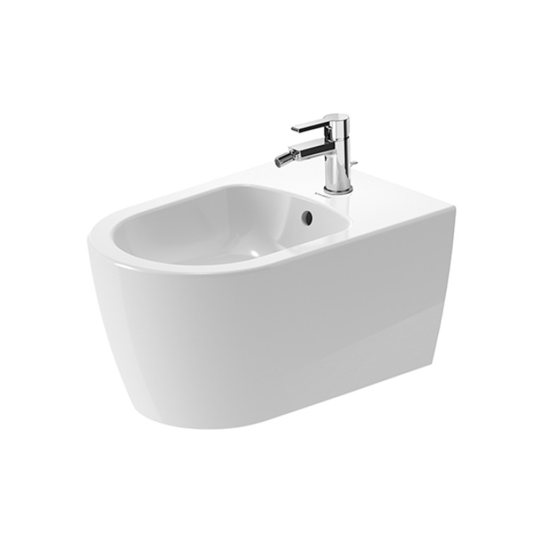 Duravit Me by Starck Биде подвесное 570х370 мм,  с 1 отв. под смеситель, с креплением, с покрытием WonderGliss, цвет белый (ЗАКАЗ по запросу!)