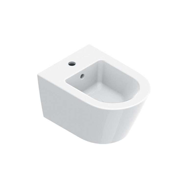 Catalano ZERO Биде подвесное 50x35, с 1 отв. под смеситель, покрытие Cataglaze+, без крепежа, цвет белый глянцевый
